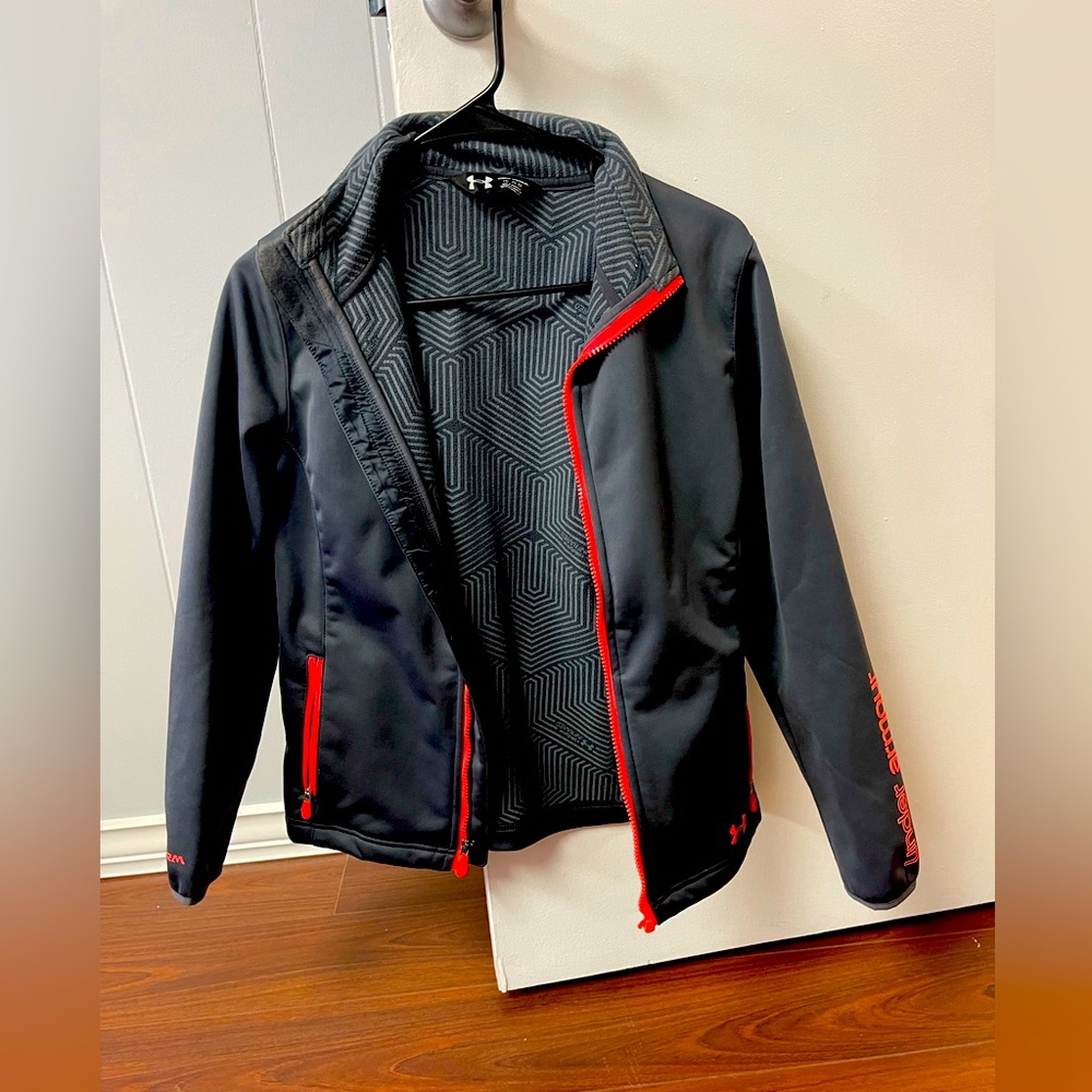Girls YXL Under Armour grey jacket